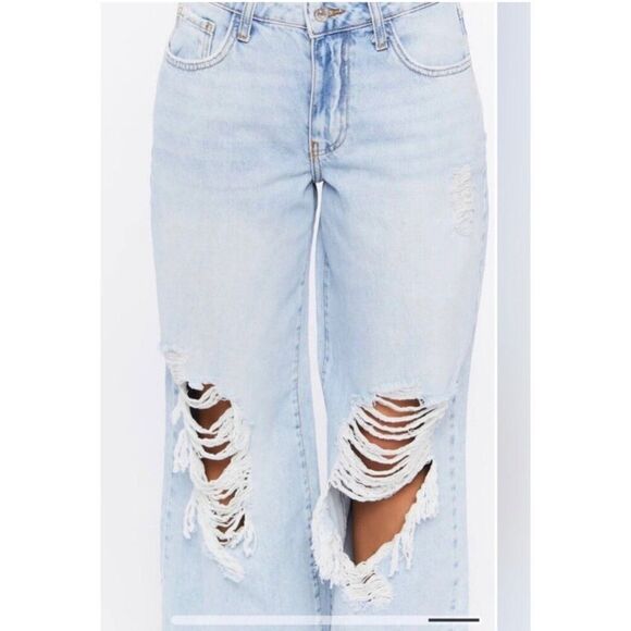 NWT Forever 21 High Rise Loose Fit Wide Leg Jeans Size 29 - Picture 16 of 16